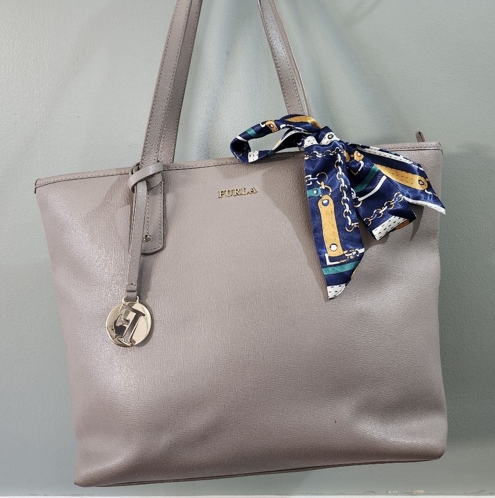 FURLA Leather Shoulder Bag With Dust Bag - Picture 1 of 13